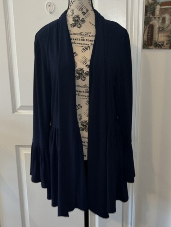 Joseph Ribkoff Sweaters - Joseph Ribkoff Long Navy Blue Women’s Cardigan